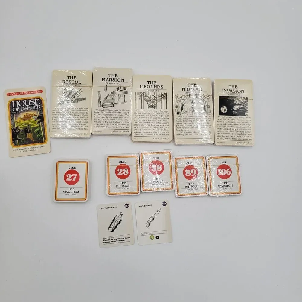 HOUSE of DANGER Choose Your Own Adventure Cooperative Game 100% COMPLETE 2018